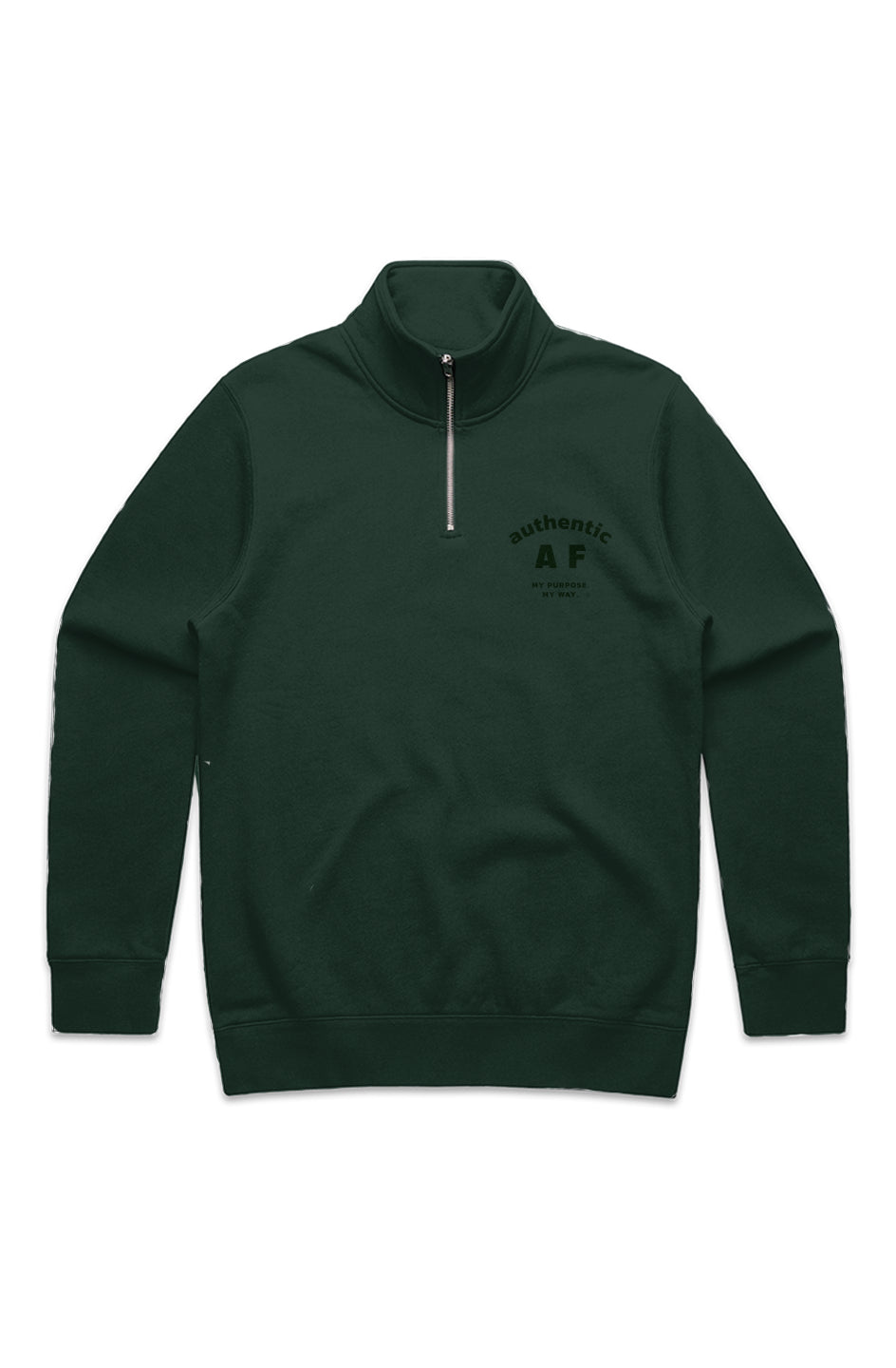 Authentic AF Quarter Zip Mock Sweater