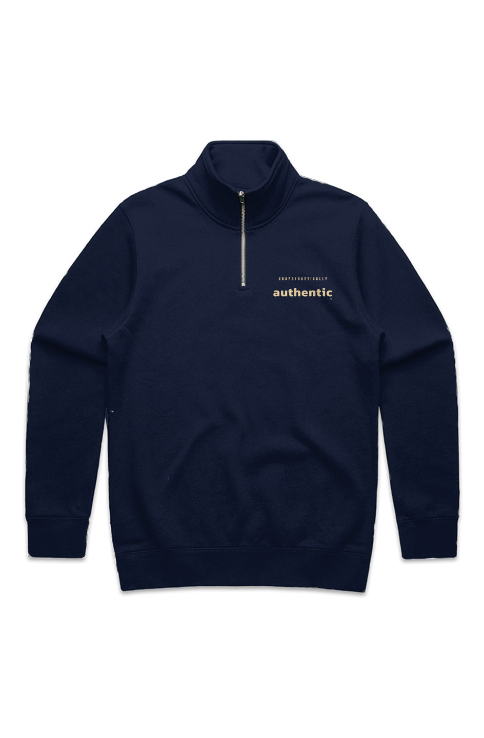 Unapologetically Authentic Quarter Zip Mock Sweater