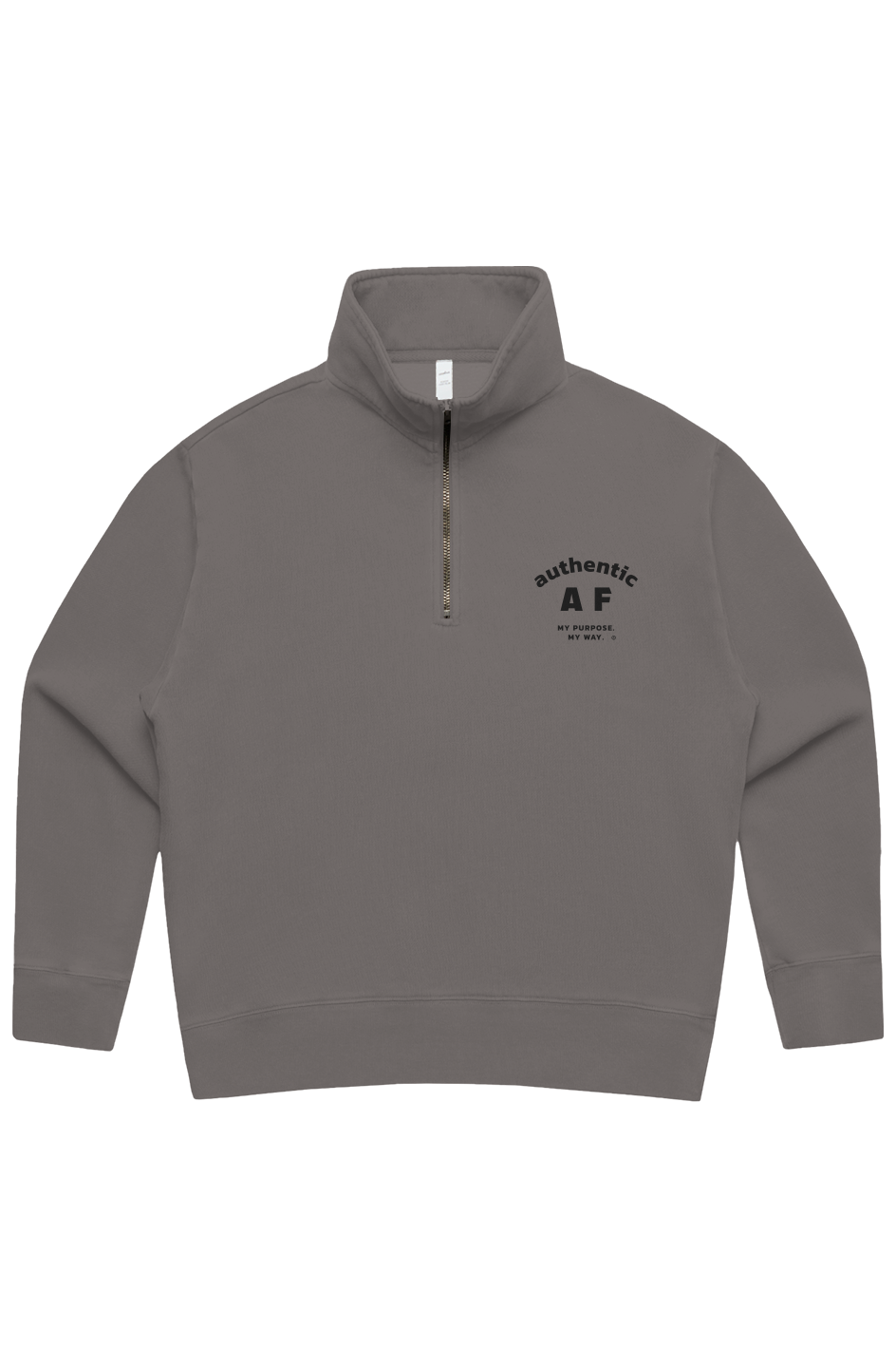Authentic AF Women's Relax Faded Half Zip Sweater