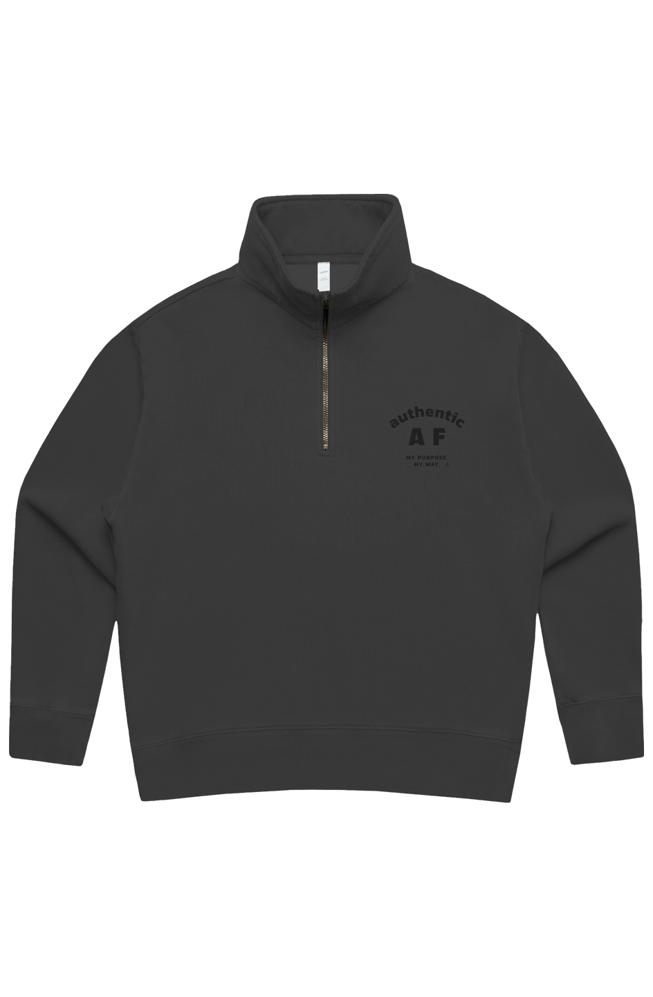 Authentic AF Women's Relax Faded Half Zip Sweater