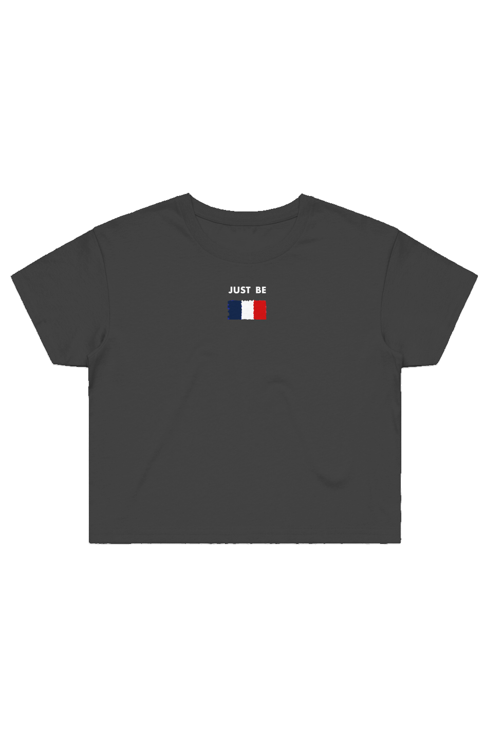 JUST BE UNITED FRENCH STREET CROP TEE