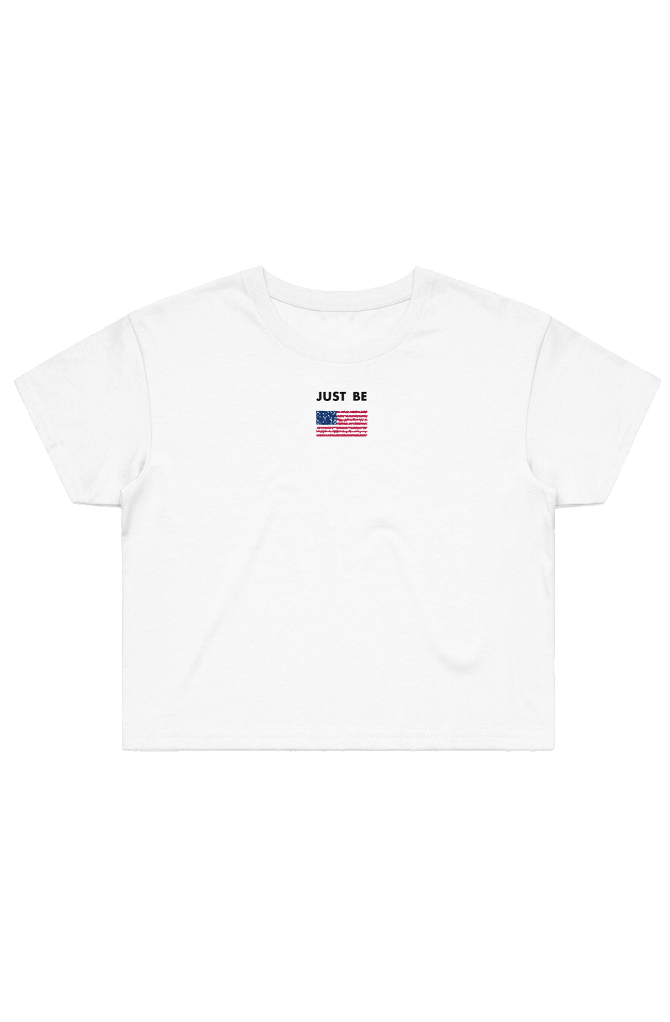 JUST BE UNITED AMERICAN STREET CROP TEE