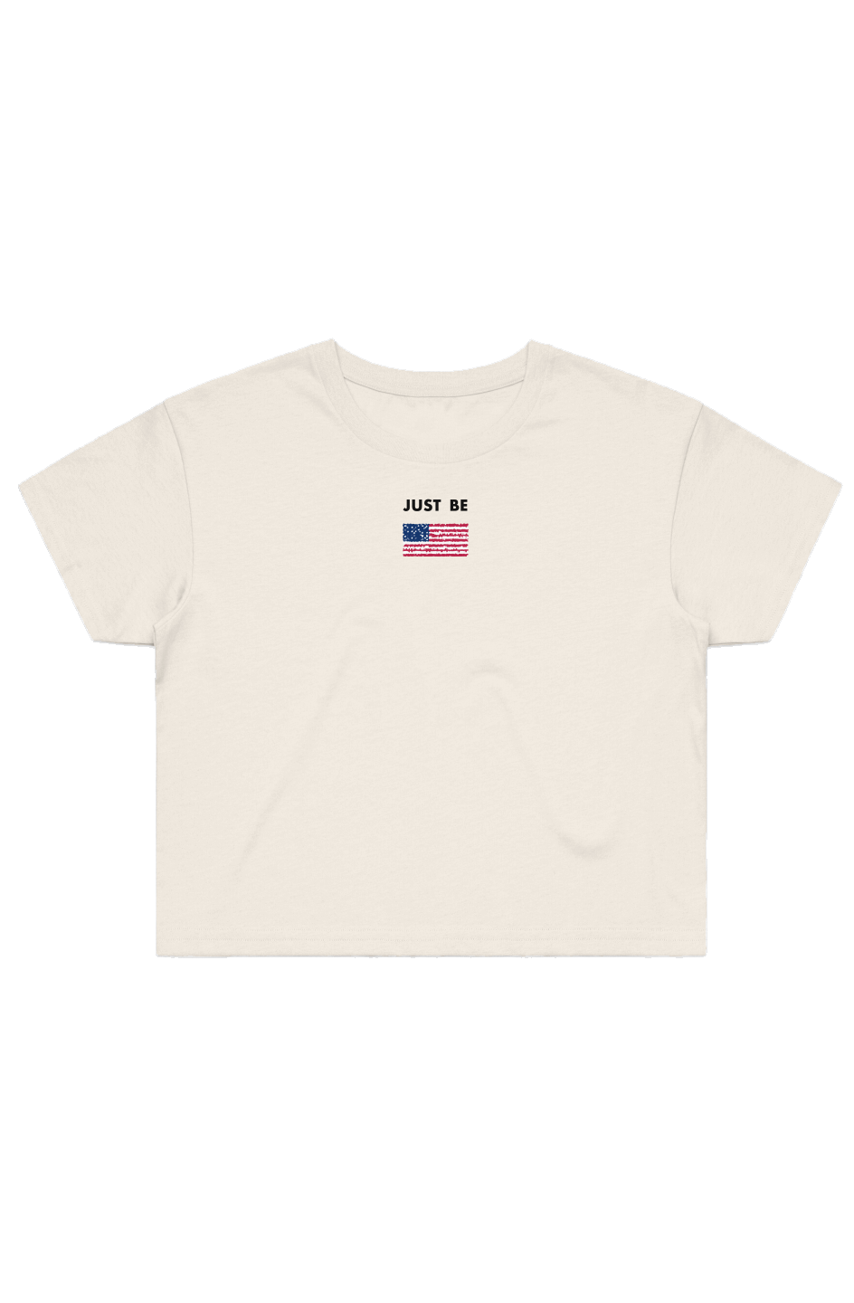 JUST BE UNITED AMERICAN STREET CROP TEE