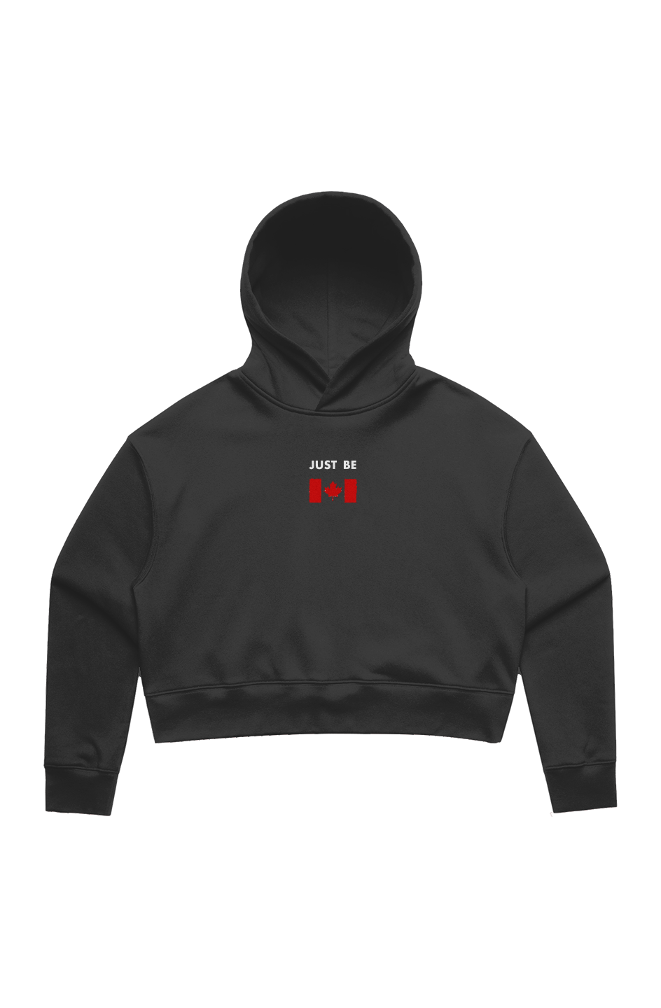 JUST BE UNITED CANADIAN WOMEN'S RELAX CROP HOODIE