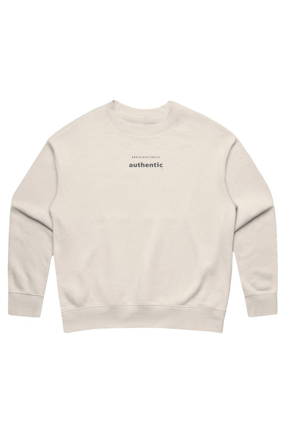 Unapologetically Authentic Women's Midweight Relax Crewneck Sweater