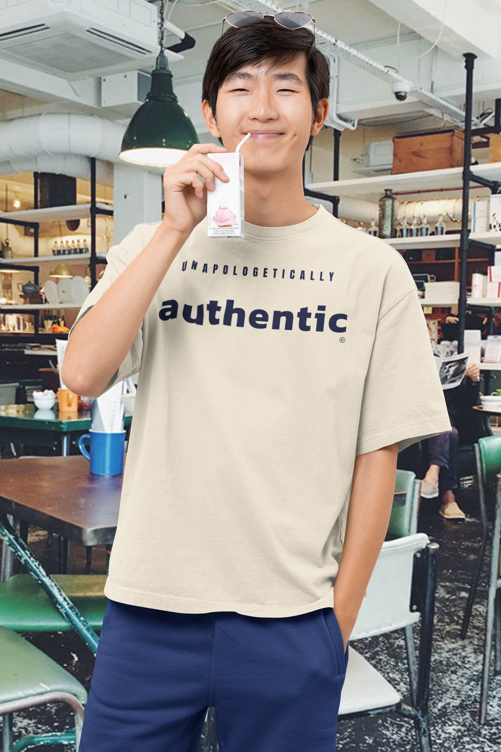 Unapologetically Authentic Mens Heavyweight Box Tee