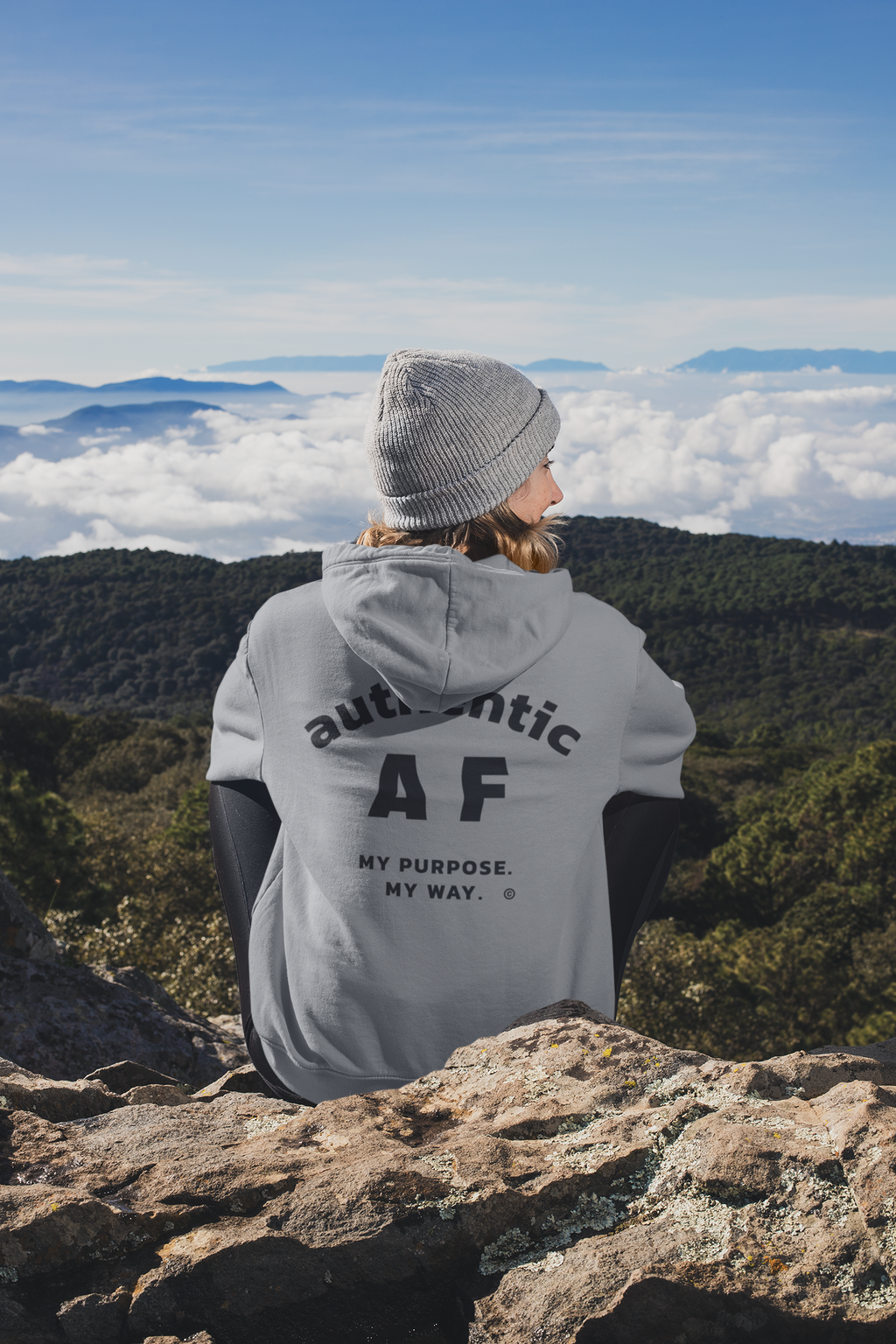 Authentic AF Zip Hood