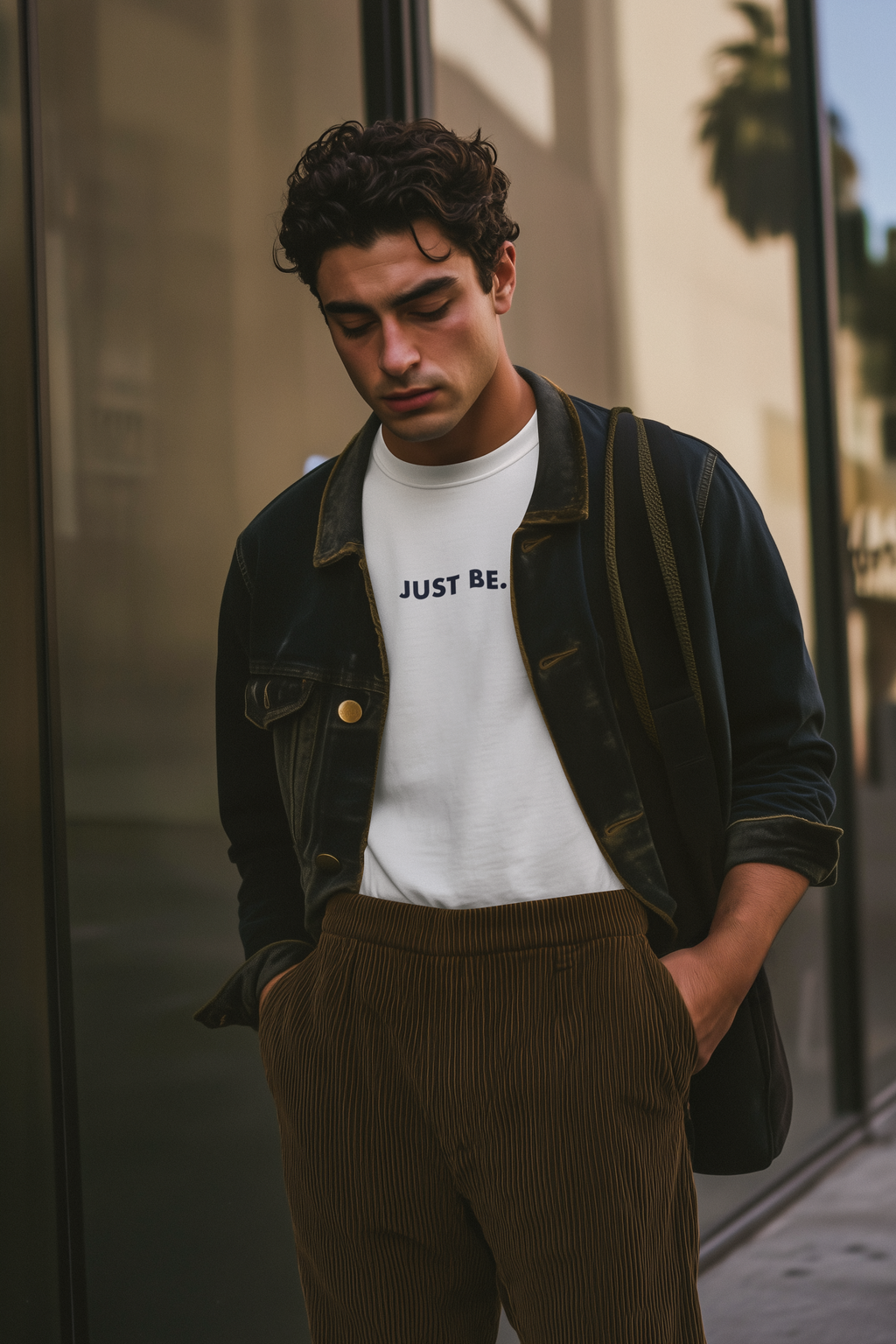 Just Be - Oversized Midweight Tee