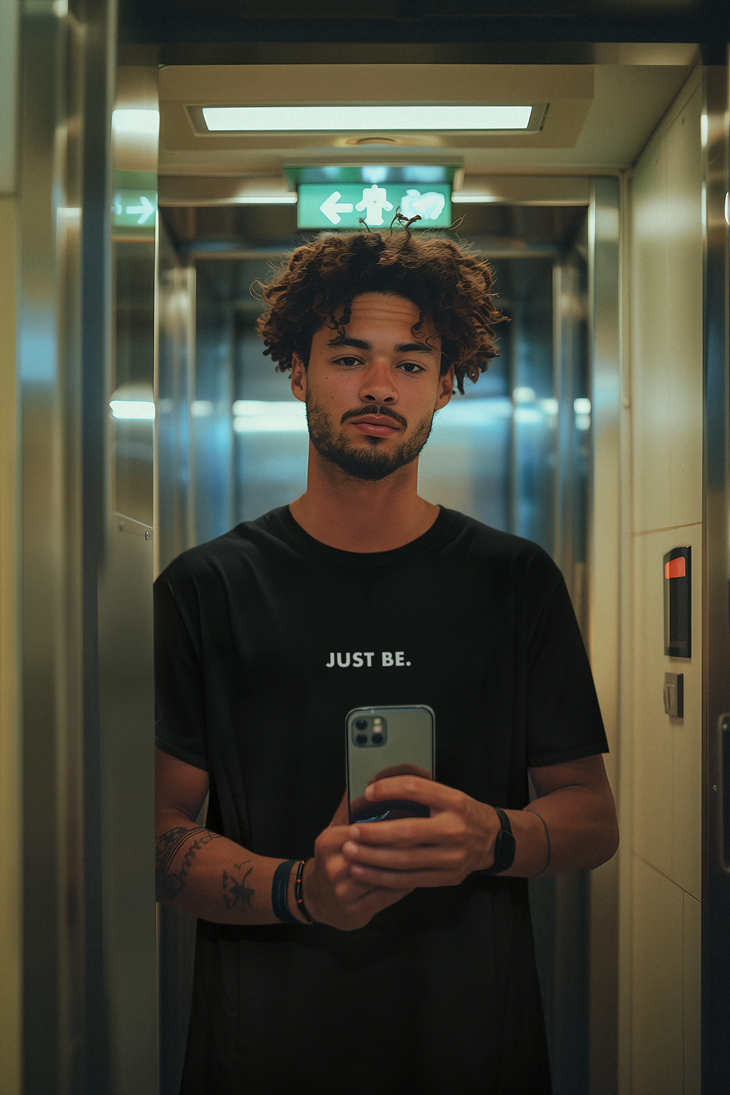 Just Be - Oversized Midweight Tee