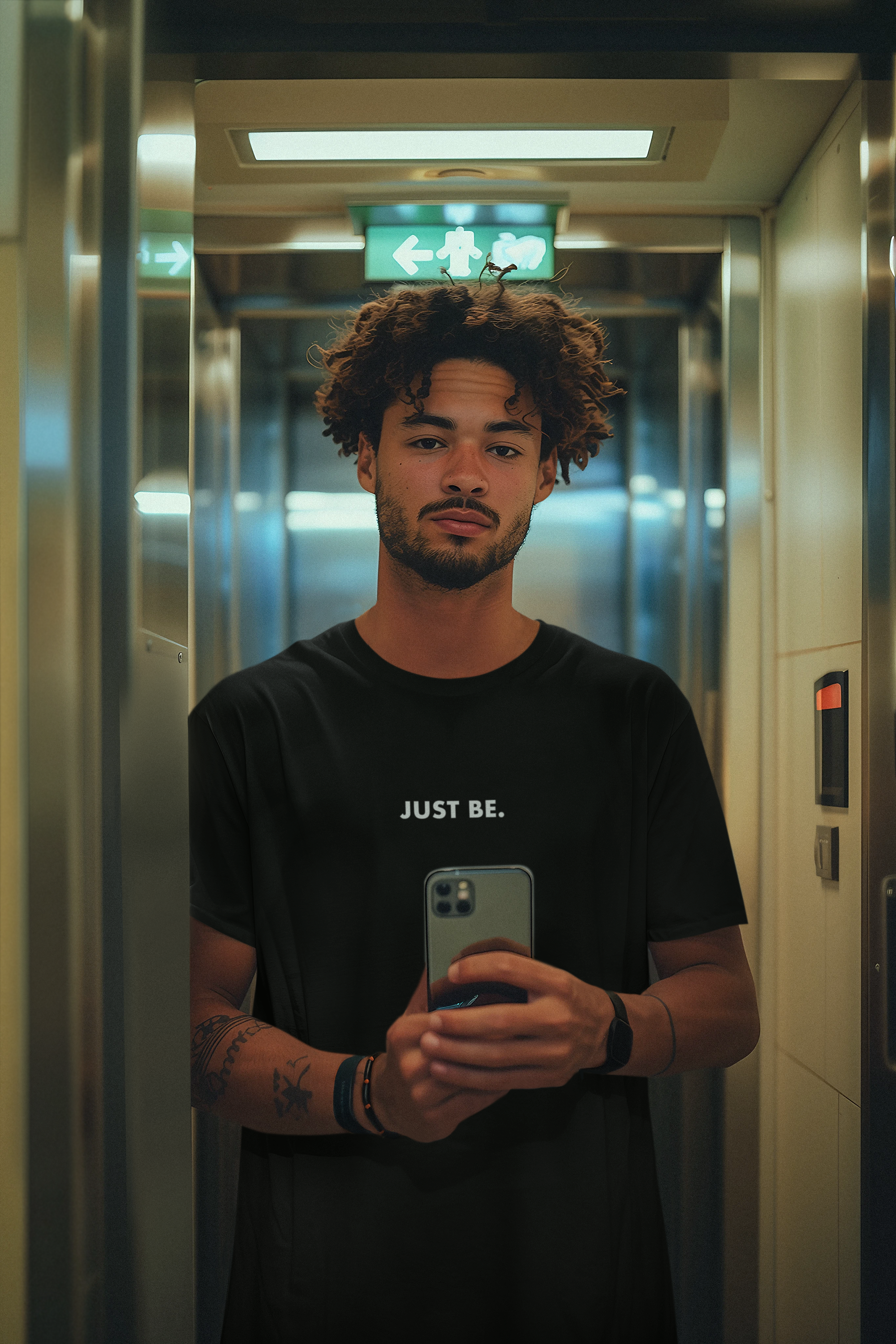 Just Be - Oversized Midweight Tee