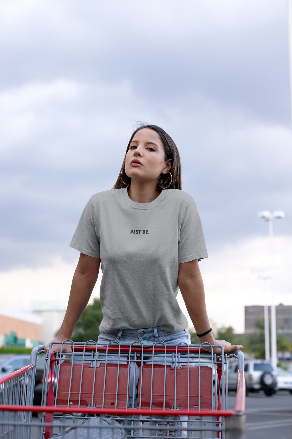 Just Be - Women's Loose Mid-Length Tee