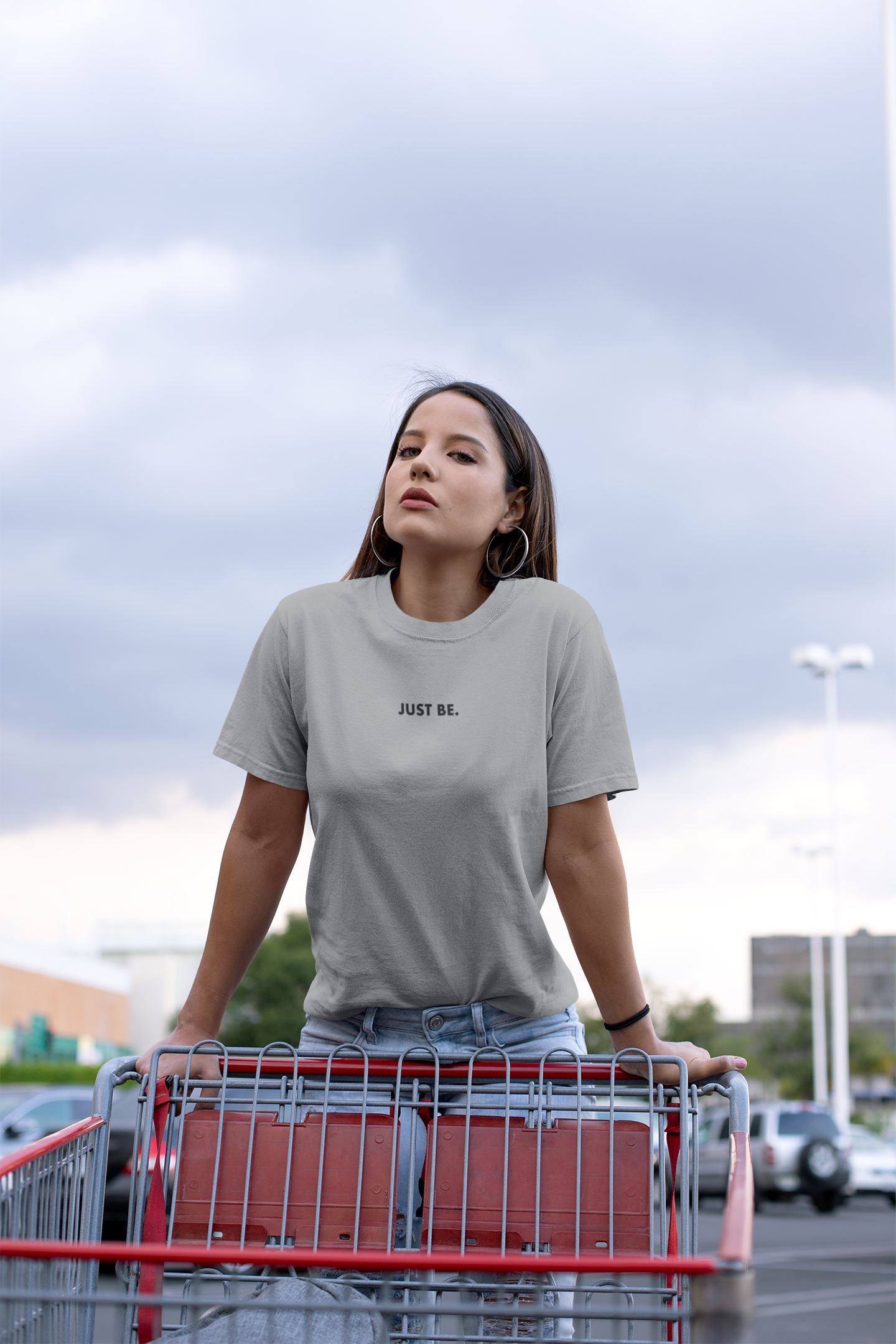 Just Be - Women's Loose Mid-Length Tee