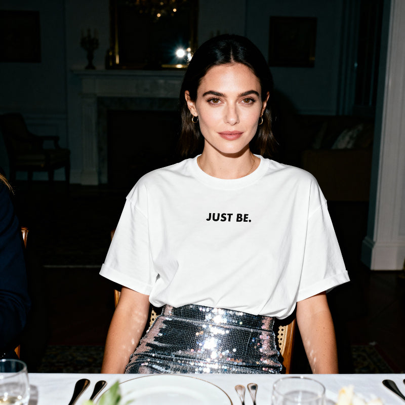 Just Be - Women's Loose Mid-Length Tee