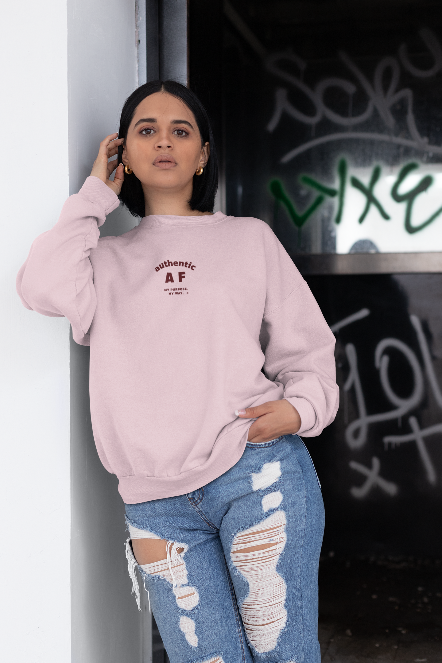 Authentic AF Women's Relax Crewneck