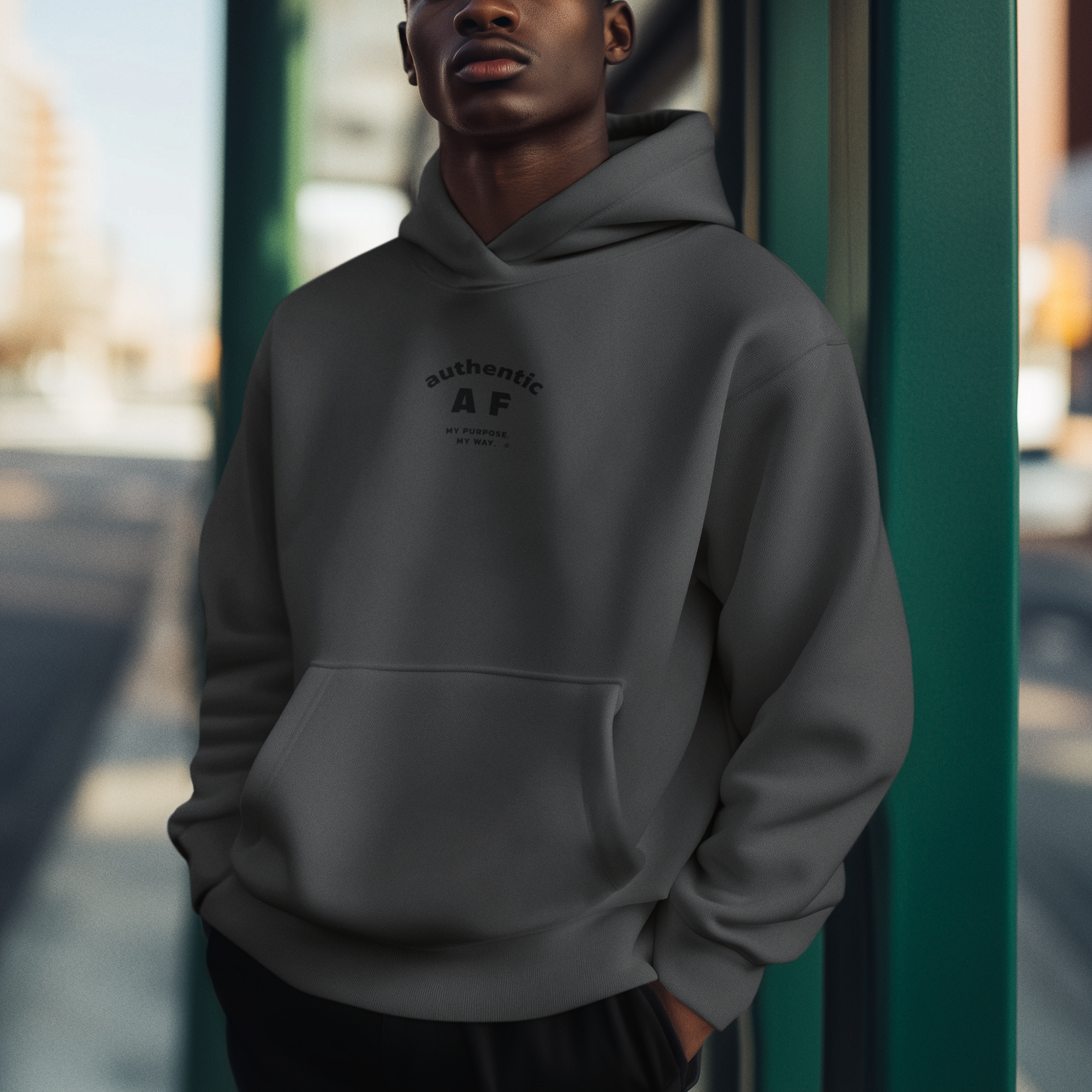 Authentic AF Men's Heavy Hoodie