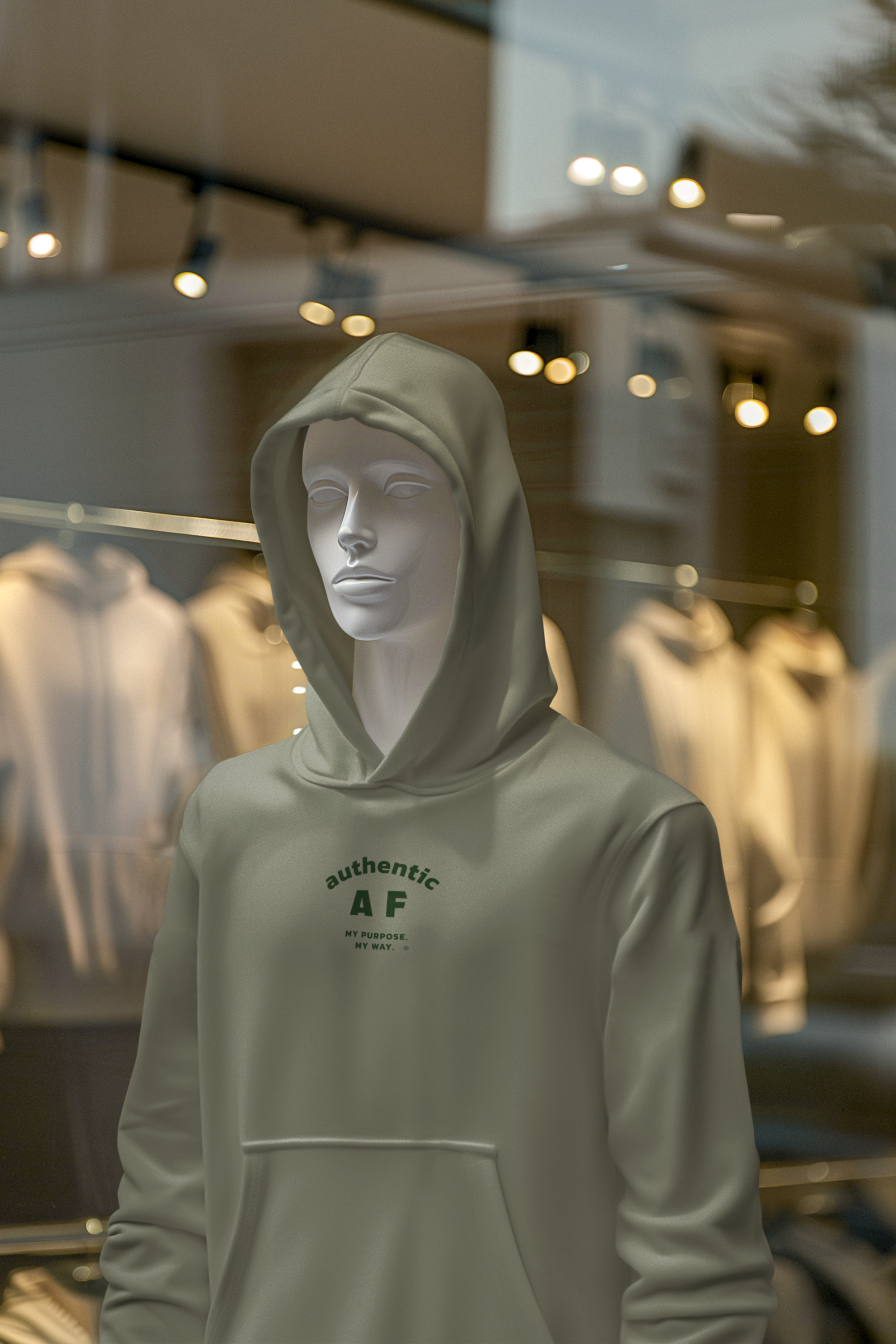 Authentic AF Men's Heavy Hoodie