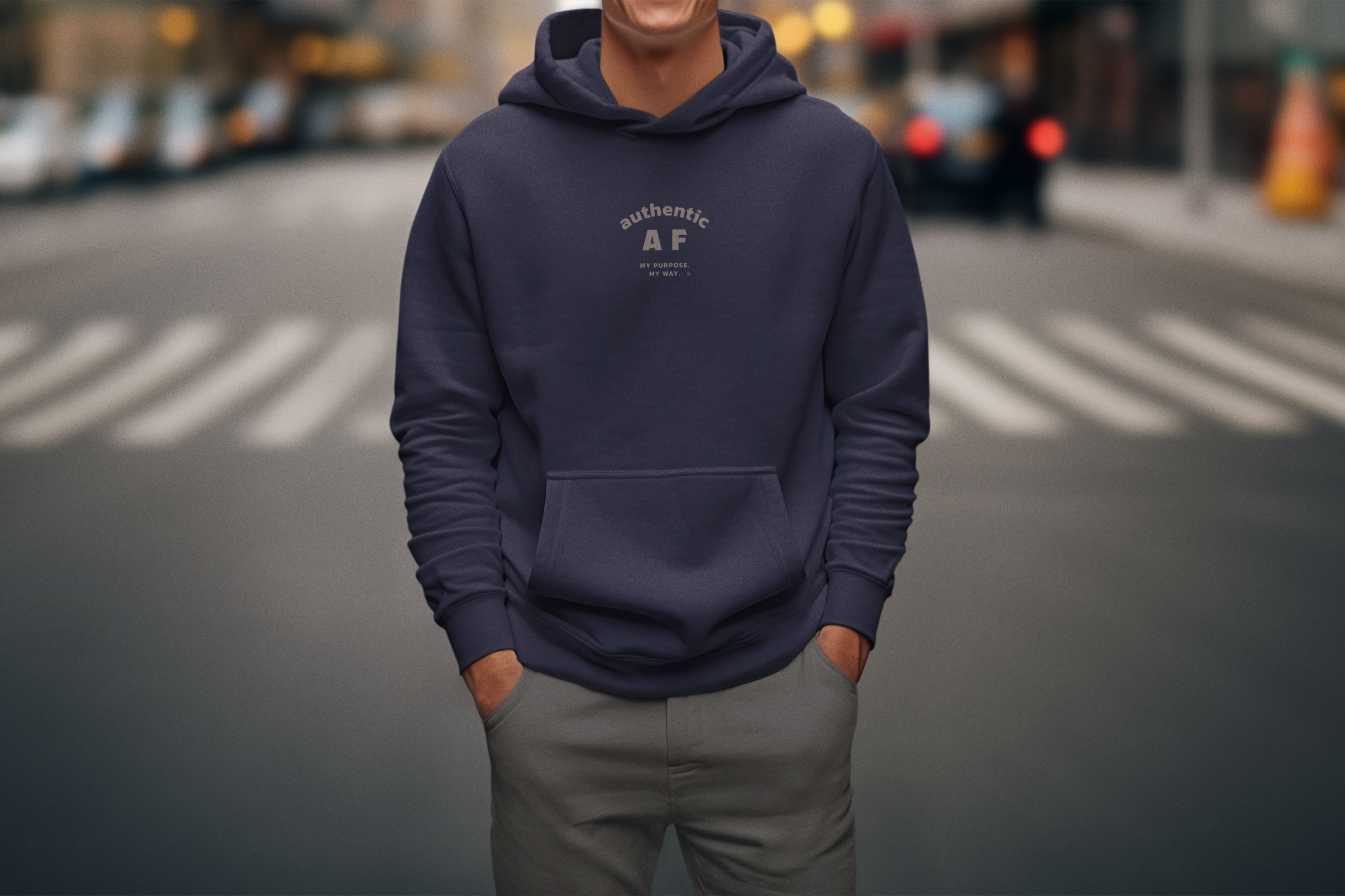Authentic AF Men's Heavy Hoodie