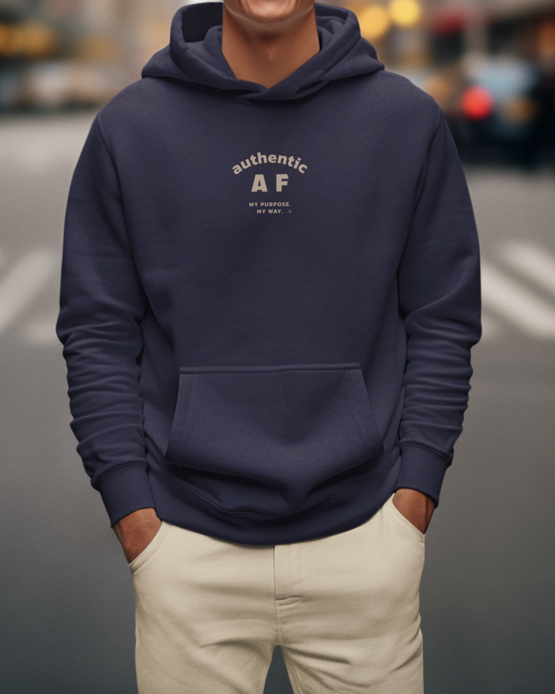 Authentic AF Men's Heavy Hoodie