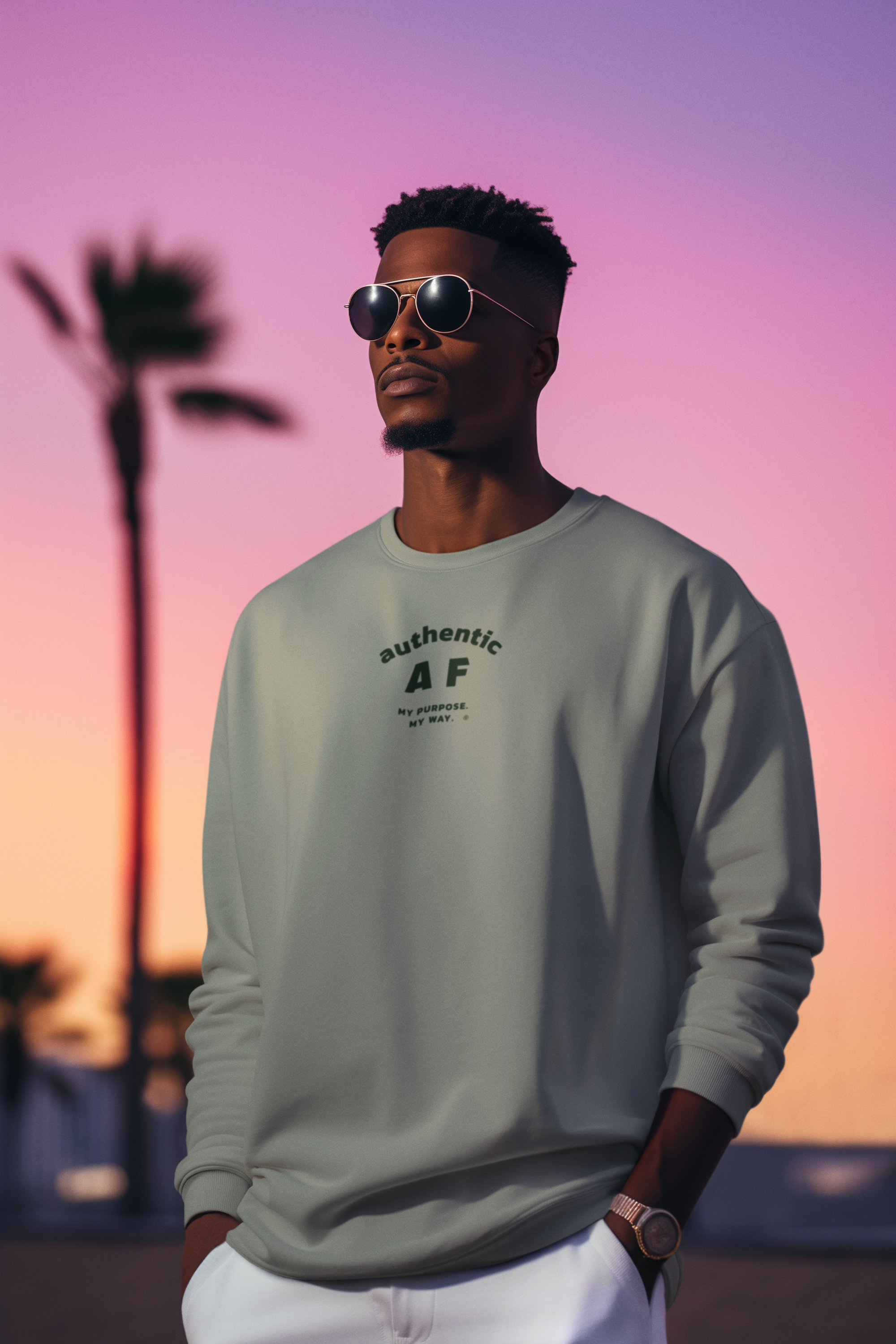 Authentic AF Men's Heavy Crewneck