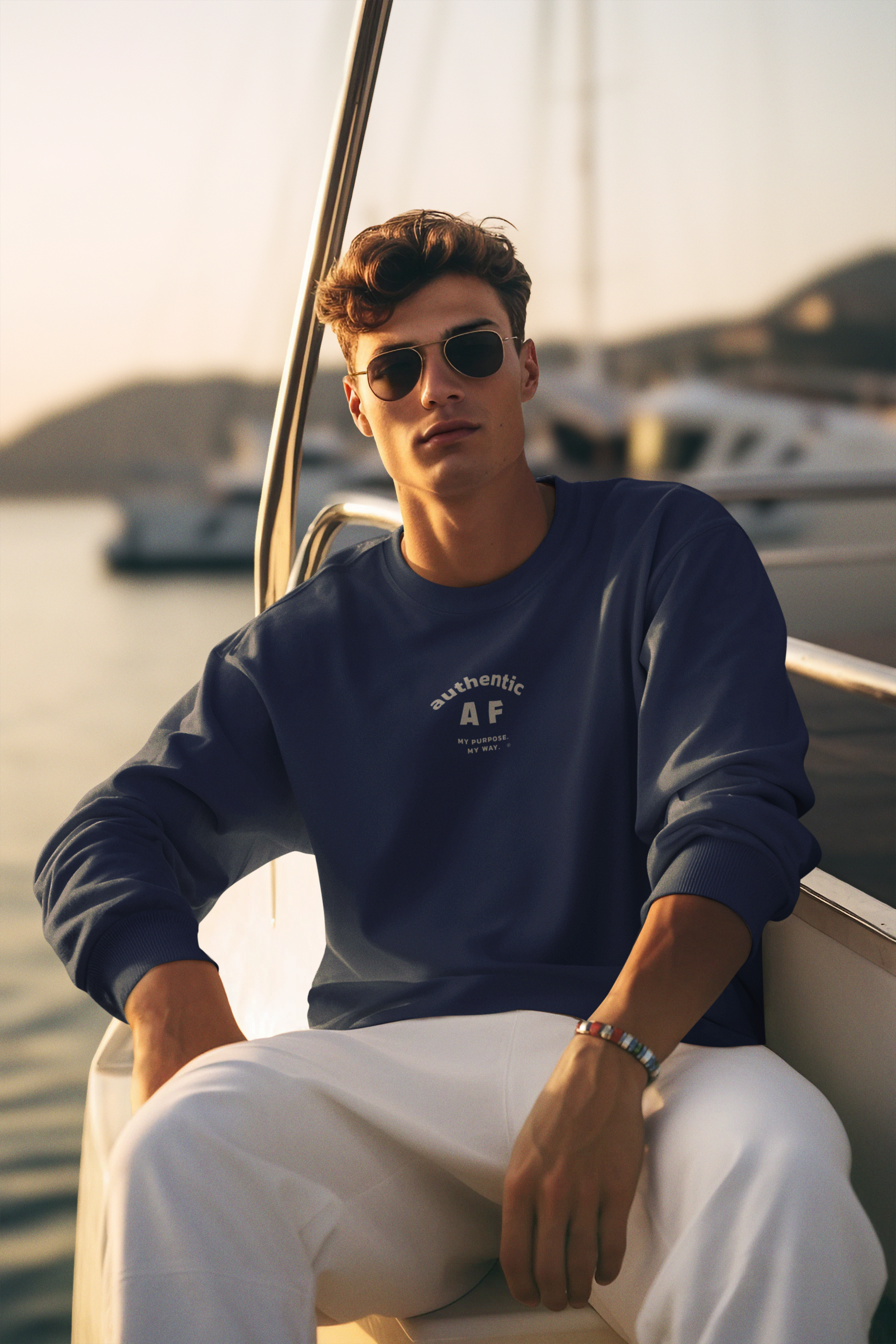 Authentic AF Men's Heavy Crewneck