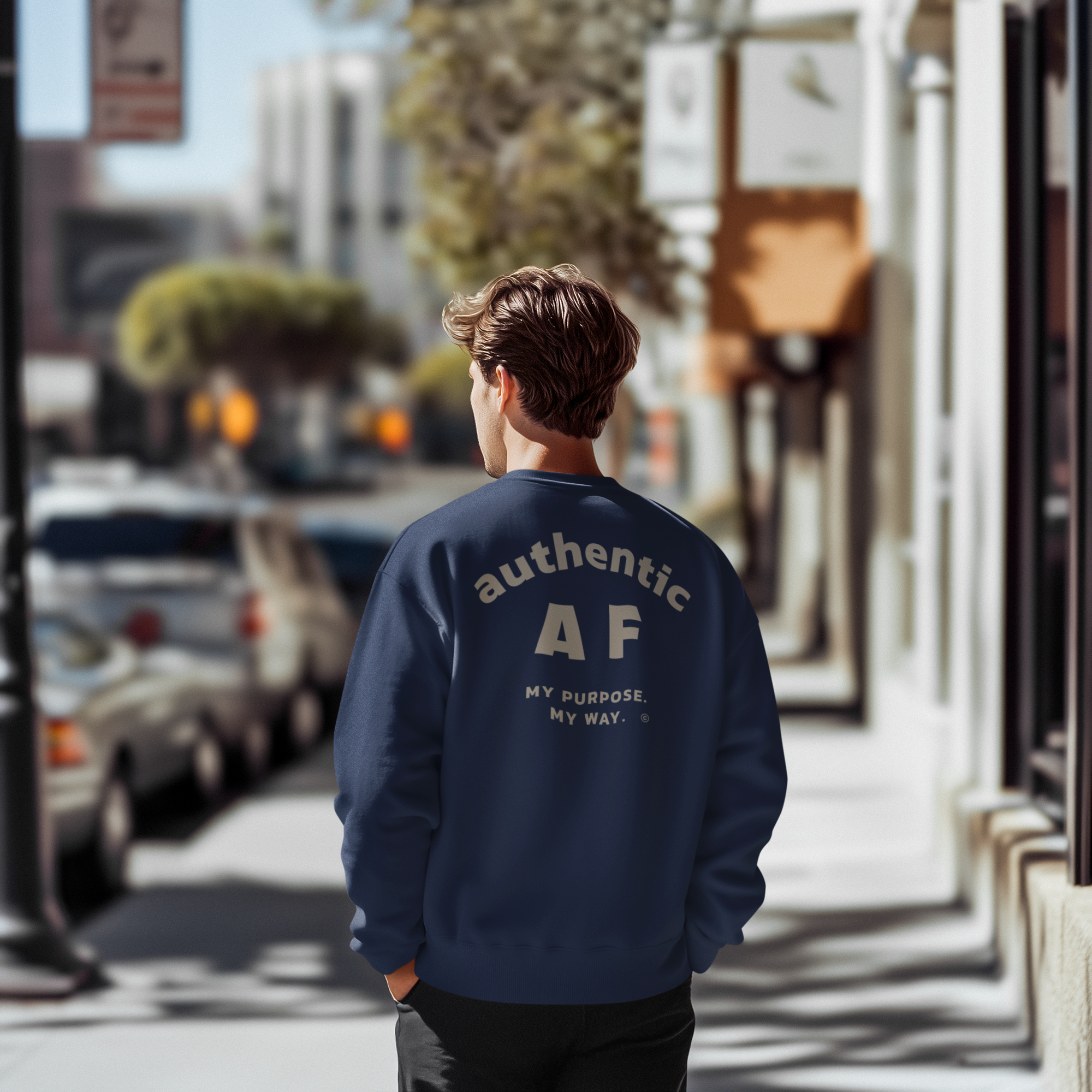 Authentic AF Men's Heavy Crewneck