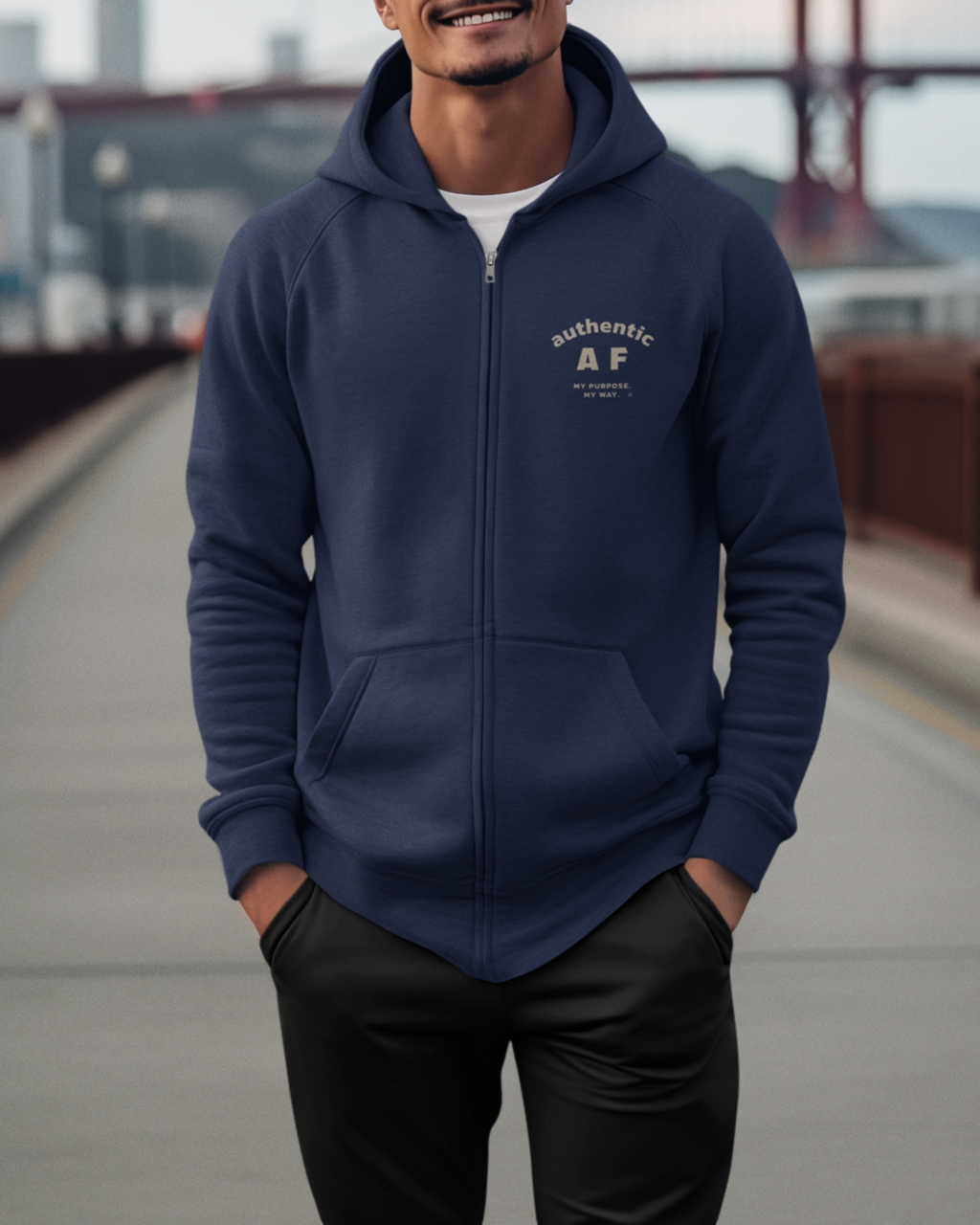 Authentic AF Zip Hood