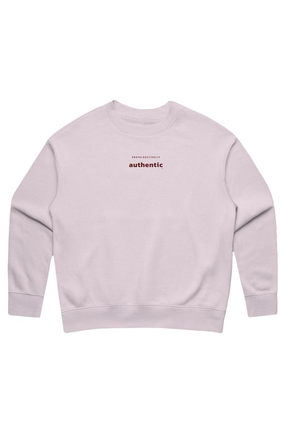 Unapologetically Authentic Women's Midweight Relax Crewneck Sweater
