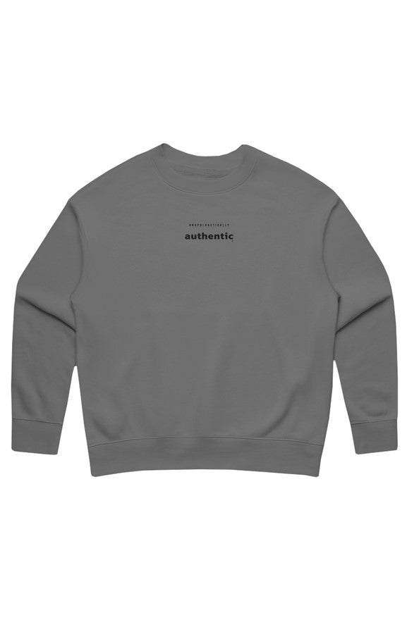 Unapologetically Authentic Women's Midweight Relax Crewneck Sweater
